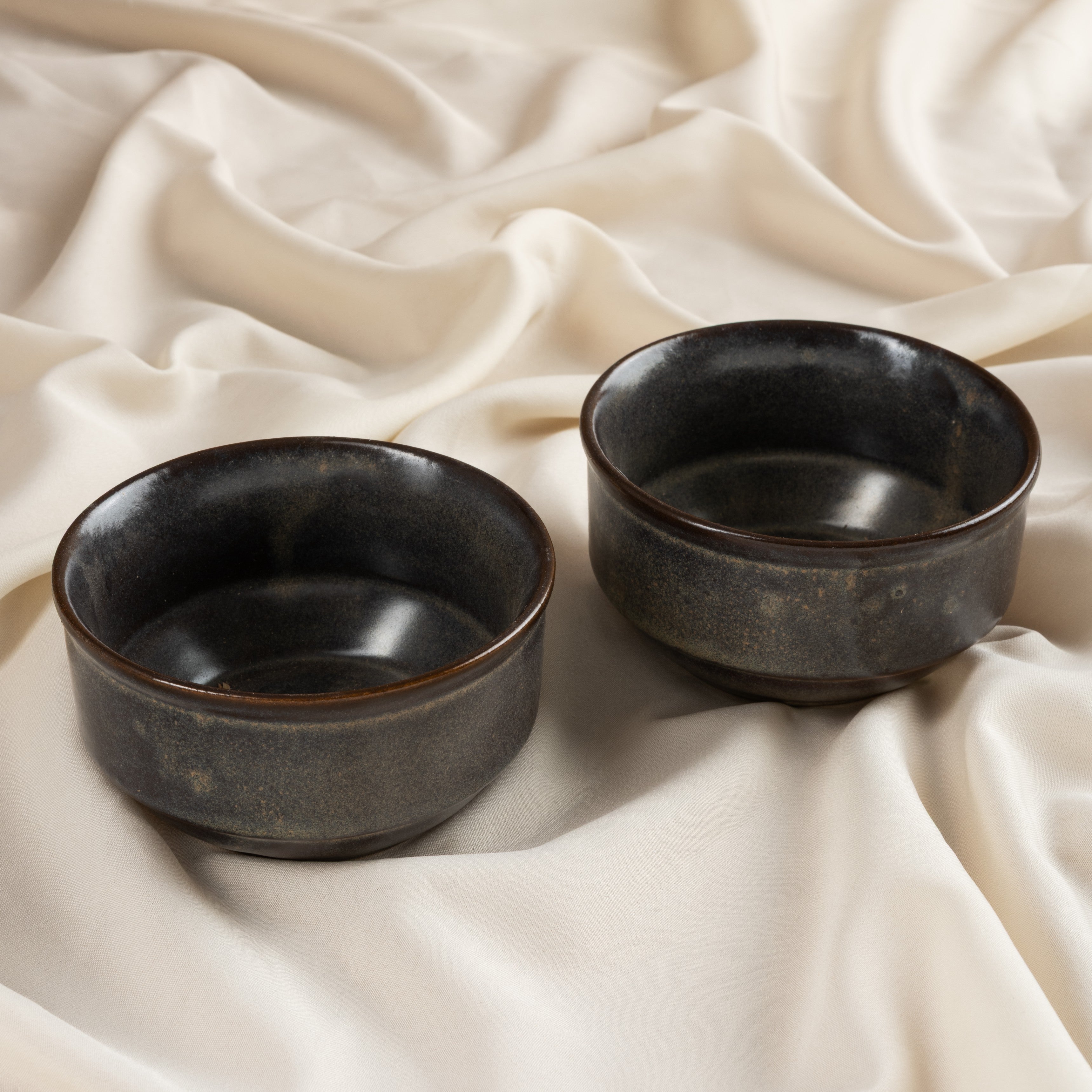 Charcoal Glaze Soup Bowl