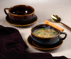 Heartstone Soup Bowl & Saucer Set