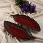 Ruby Leaf Platter