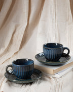 Sapphire Crest Tea Cup