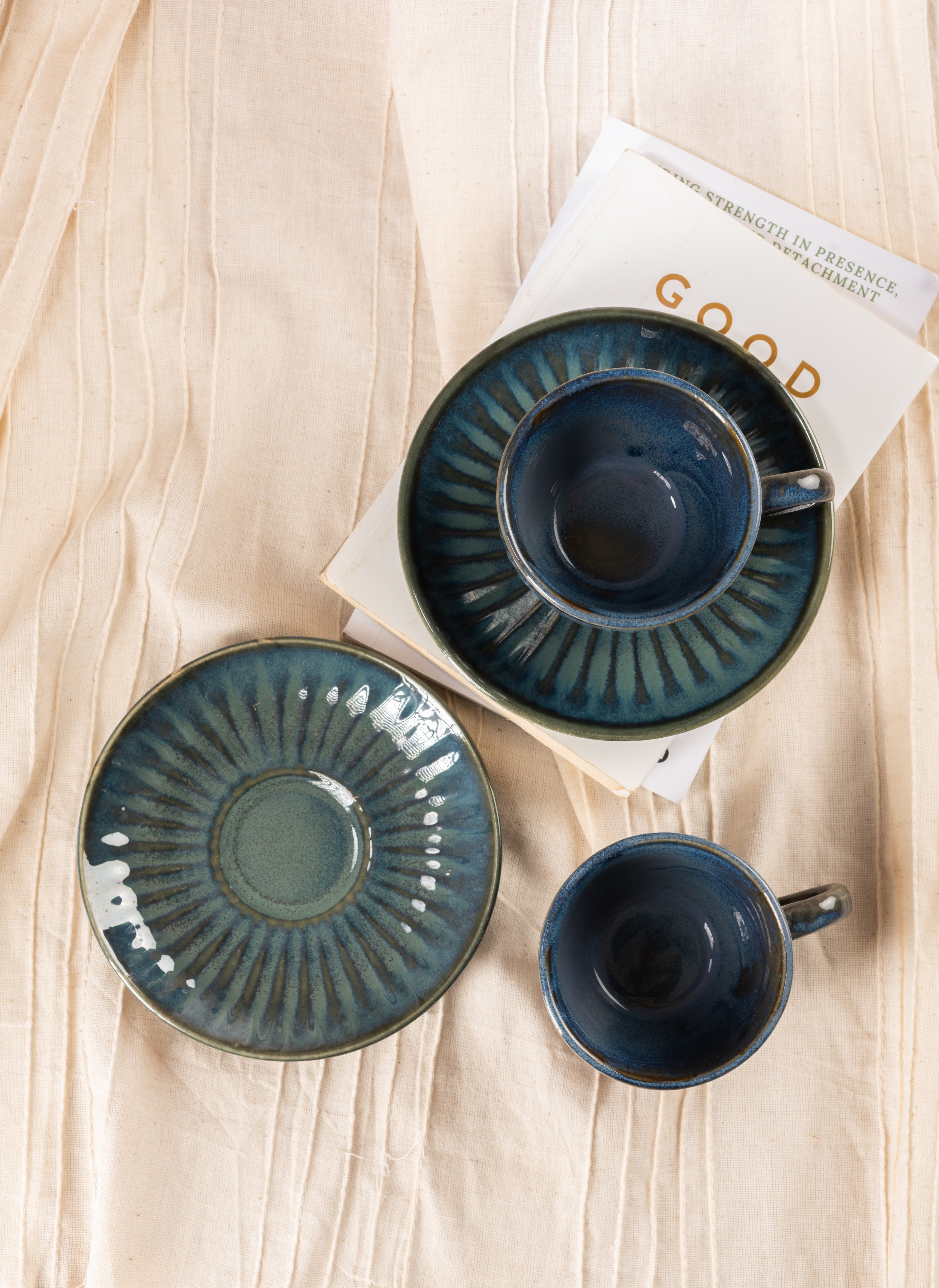 Sapphire Crest Tea Cup