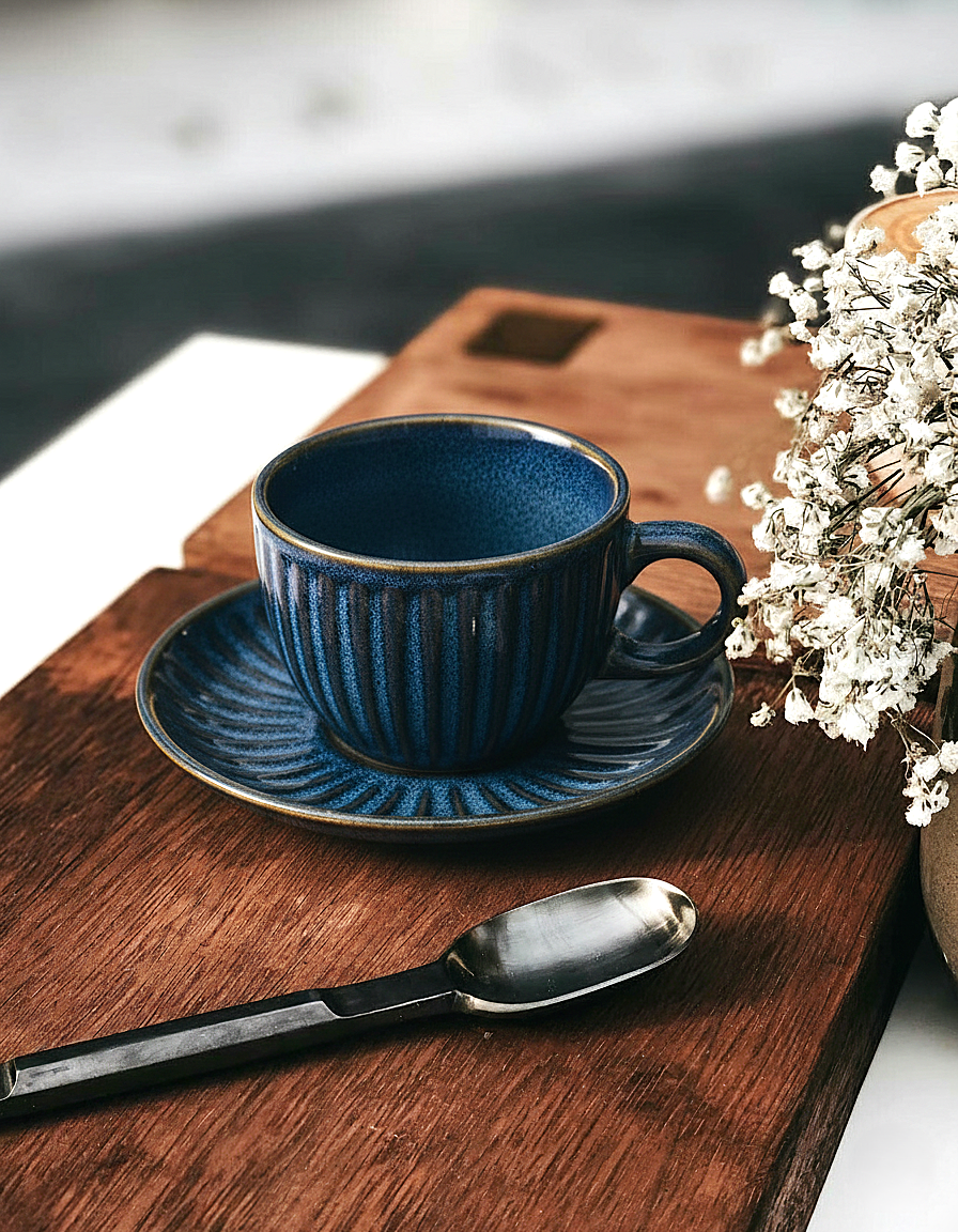 Sapphire Crest Tea Cup