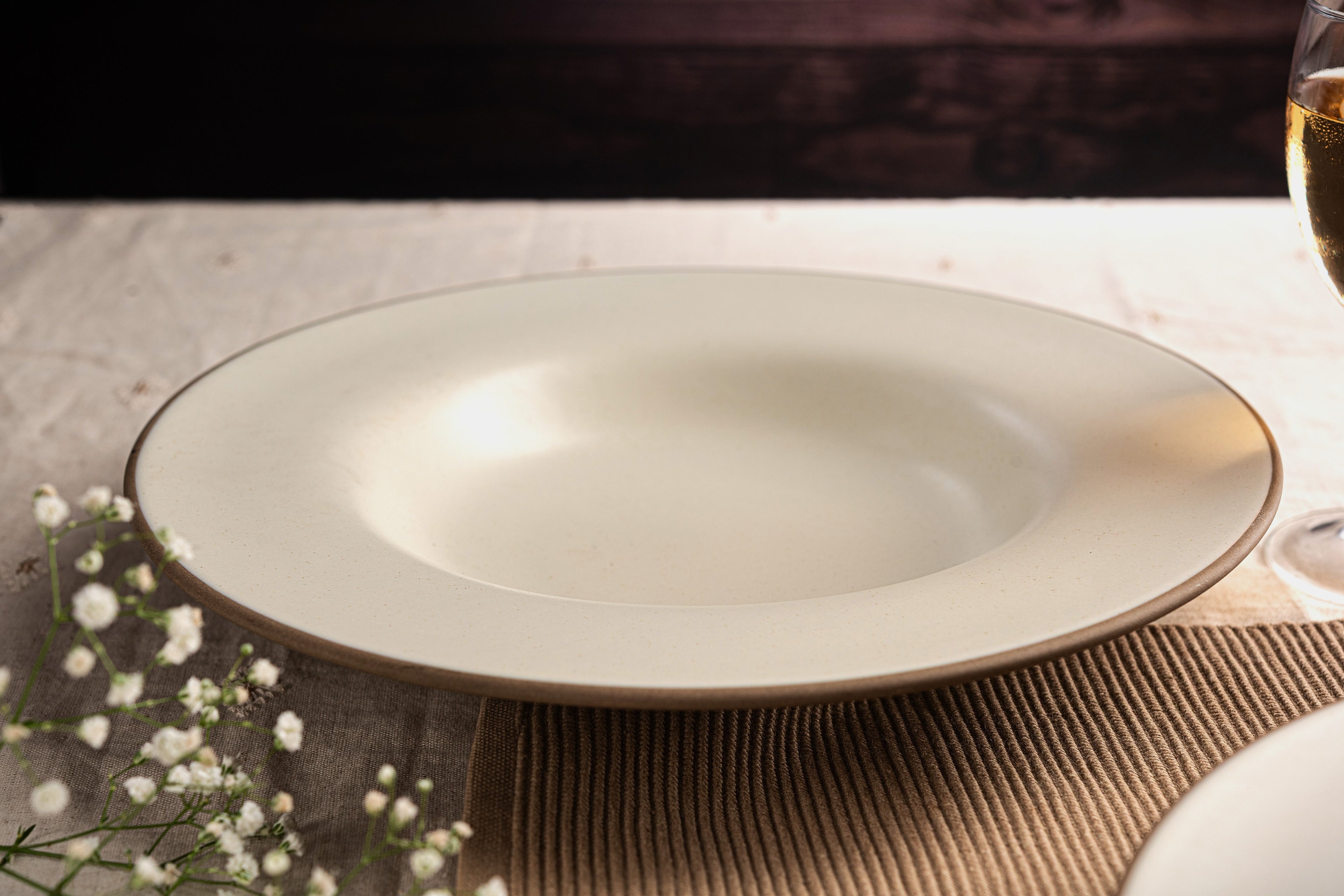 Ivory Dusk Pasta Plate