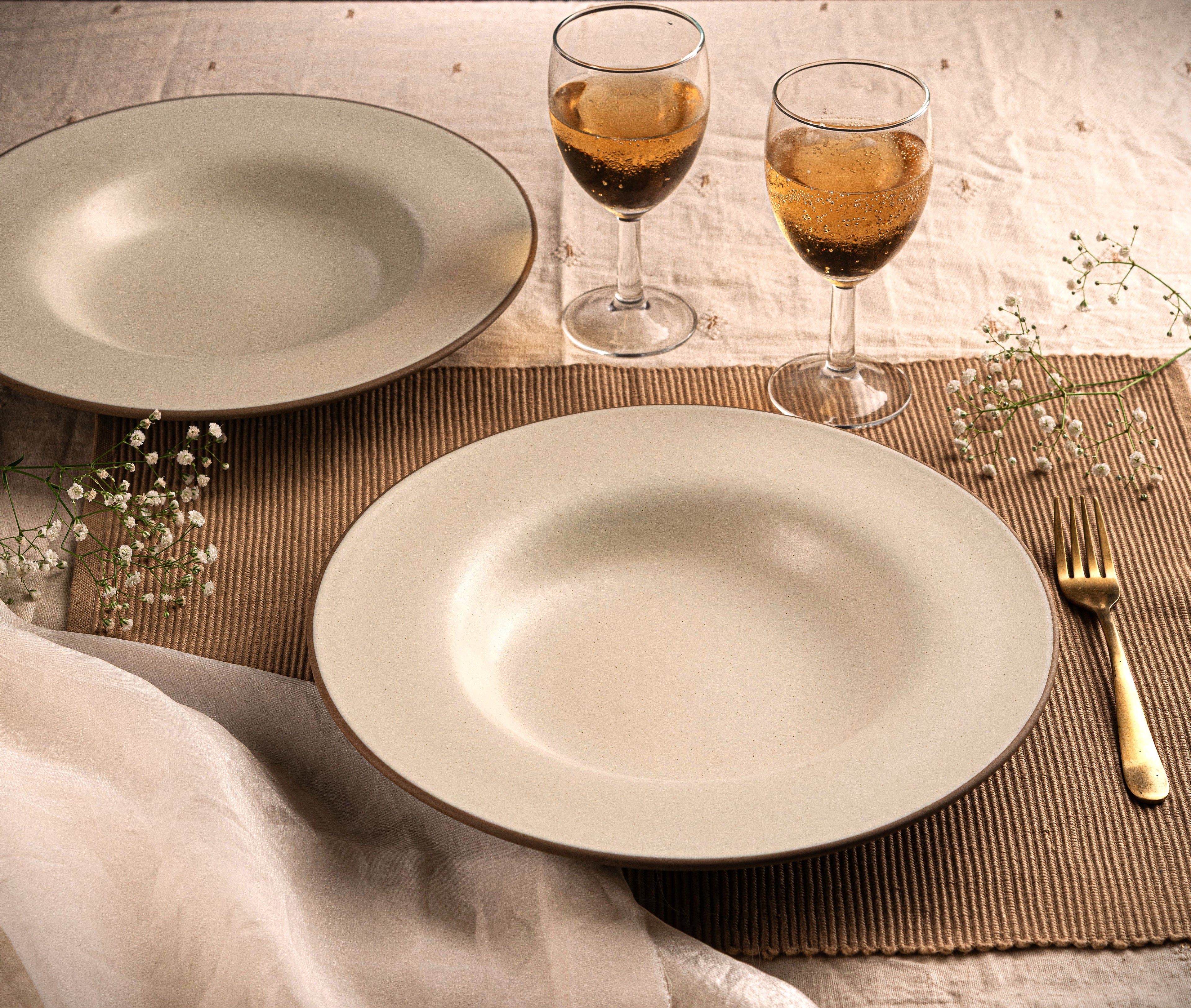Ivory Dusk Pasta Plate