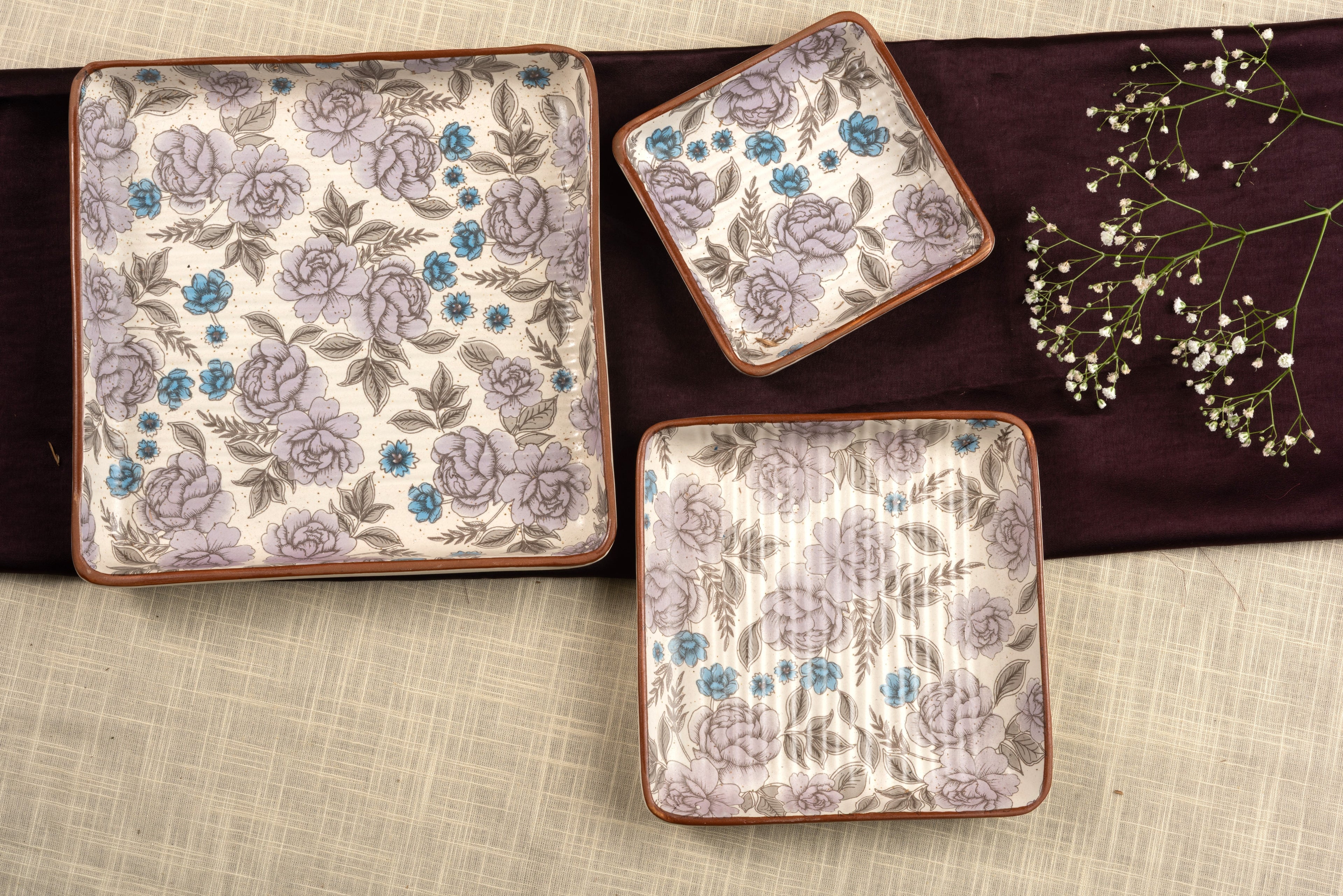 Lavender Bloom Square Set