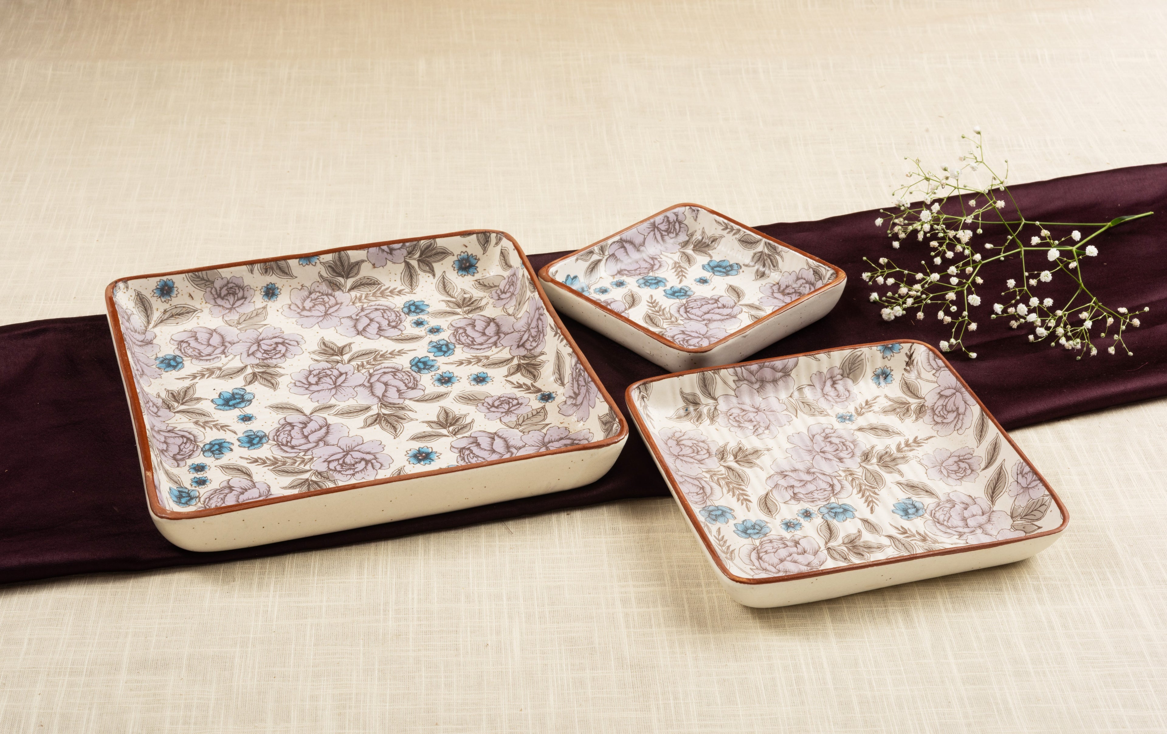 Lavender Bloom Square Set